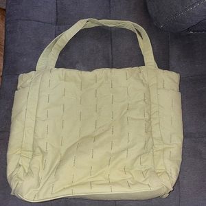 Green tote bag